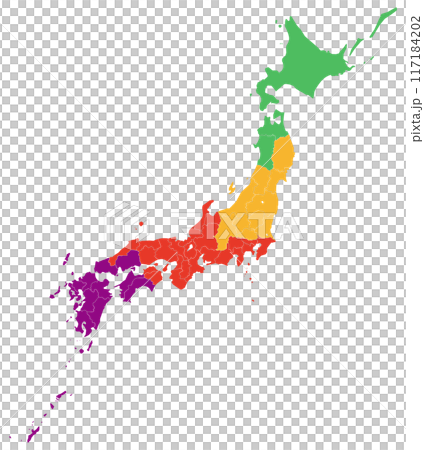 日本列島　気温分布サンプル例 117184202