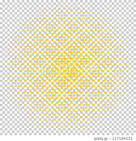 Halftone glitter circle yellow 117184221