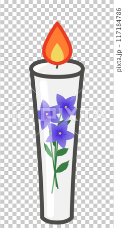 日本蠟燭插畫素材 117184786