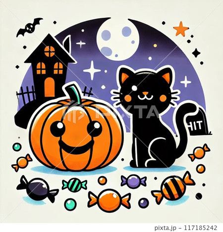 ハロウィン　イラスト 117185242