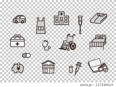 關於保險的圖標集 關於保險的圖標集 117186024