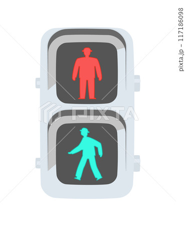 LED式歩行者用信号機（全点灯） 117186098