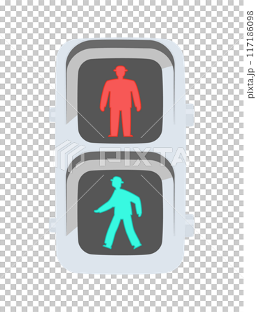 LED式歩行者用信号機（全点灯） 117186098