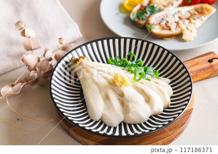 白ナスのおひたし 白ナスのおひたし 117186371