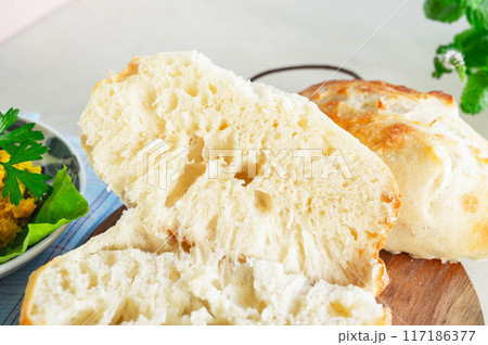 手作りチャパタの断面 手作りチャパタの断面 117186377