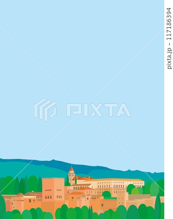 アルハンブラ宮殿　alhambra　グラナダ　granada　スペイン　spain 117186394