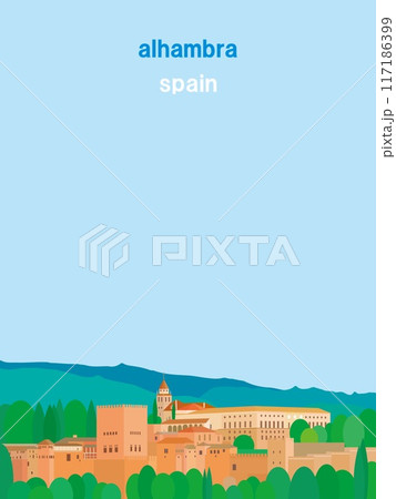 アルハンブラ宮殿　alhambra　グラナダ　granada　スペイン　spain 117186399