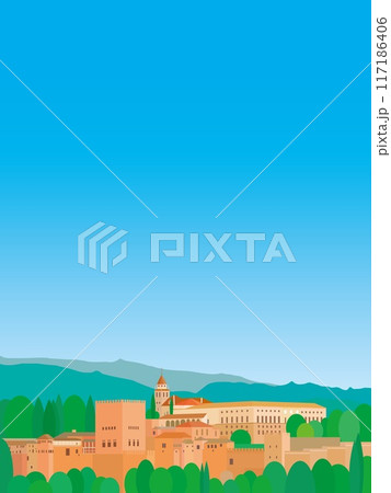 アルハンブラ宮殿　alhambra　グラナダ　granada　スペイン　spain 117186406