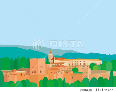 アルハンブラ宮殿 alhambra グラナダ granada スペイン spain アルハンブラ宮殿 alhambra グラナダ granada スペイン spain 117186427