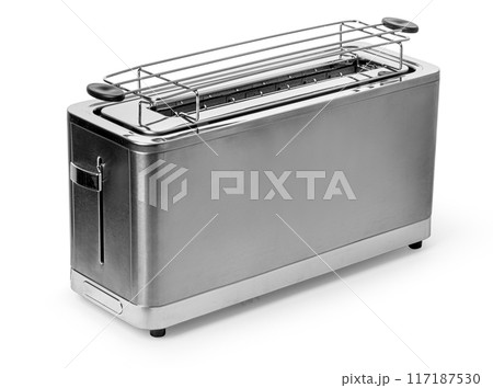 Grey  toaster isolated 117187530