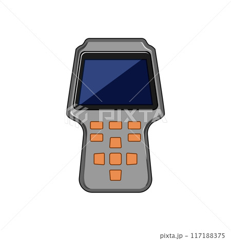 scan car diagnostic scanner cartoon vector illustration 117188375