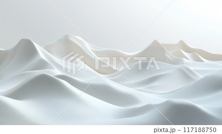抽象的な白の砂漠、背景 117188750