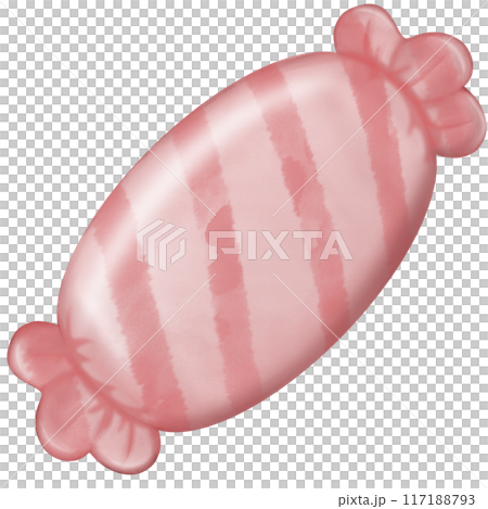 Cute candy and lollipops is cartoon hand drawn style, colorful,with ribbon pastel.  117188793