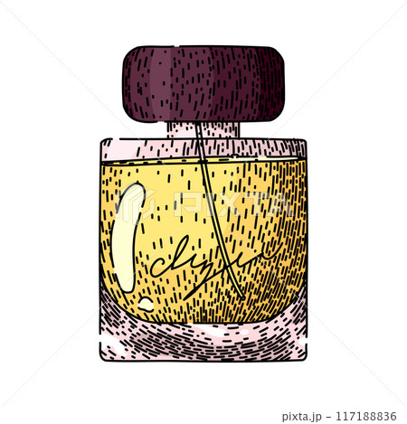 cologne perfum bottle male sketch hand drawn vector cologne perfum bottle male sketch hand drawn vector 117188836