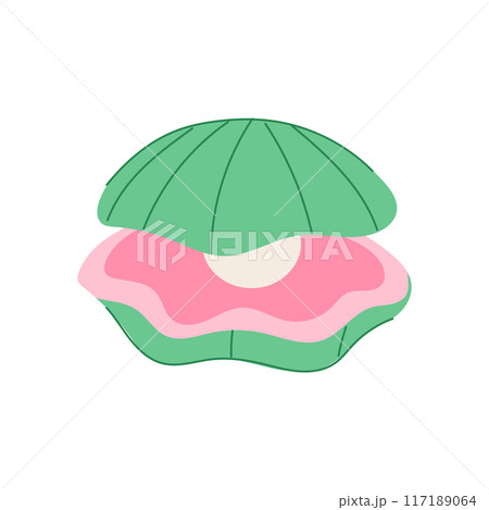 perl shell pearl cartoon vector illustration perl shell pearl cartoon vector illustration 117189064