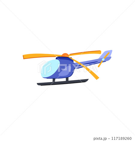 kid helicopter toy cartoon vector illustration 117189260