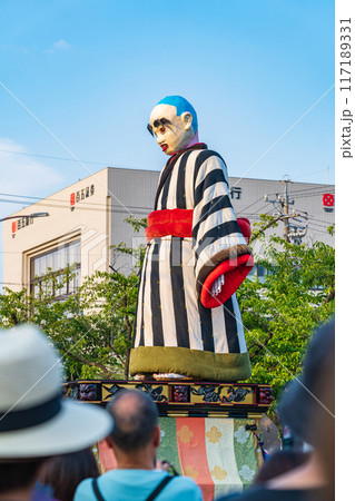 首が伸びるからくり人形、大四日市まつりの大入道〈三重県四日市市〉 117189331