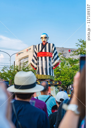首が伸びるからくり人形、大四日市まつりの大入道〈三重県四日市市〉 117189337