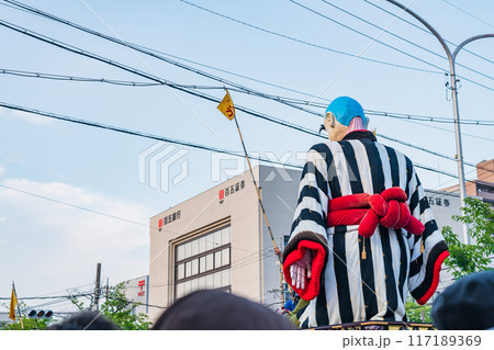 首が伸びるからくり人形、大四日市まつりの大入道〈三重県四日市市〉 117189369