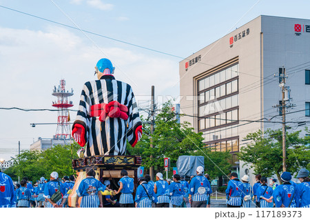 首が伸びるからくり人形、大四日市まつりの大入道〈三重県四日市市〉 117189373