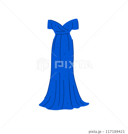 woman evening dress cartoon vector illustration woman evening dress cartoon vector illustration 117189421