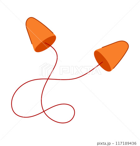 hear earplug cartoon vector illustration 117189436