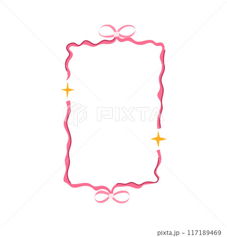 pink coquette cartoon vector illustration 117189469