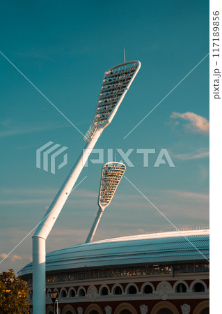 Streetlights of the Dynamo football stadium Streetlights of the Dynamo football stadium 117189856