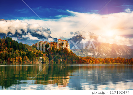 Bled Castle, Slovenia. Bled Castle, Slovenia. 117192474