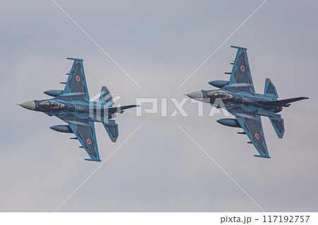 大空を飛ぶ戦闘機 117192757