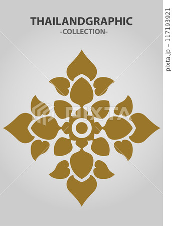 Vector element ethnic decorative ornament ethnic thai illustration Vector element ethnic decorative ornament ethnic thai illustration 117193921
