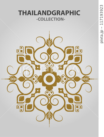 Vector element ethnic decorative ornament ethnic thai illustration Vector element ethnic decorative ornament ethnic thai illustration 117193923