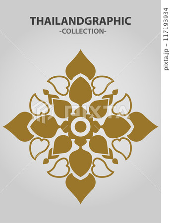 Vector element ethnic decorative ornament ethnic thai illustration Vector element ethnic decorative ornament ethnic thai illustration 117193934