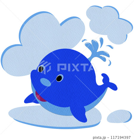Whale With Cloud  117194397