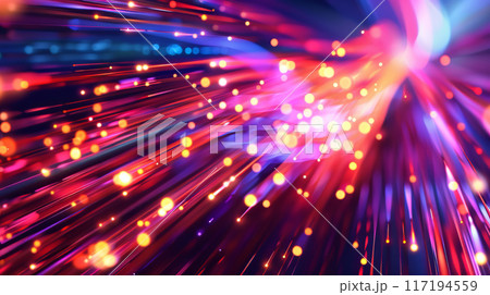 Dynamic Abstract High-Speed Fiber Optic Light Streaks 117194559