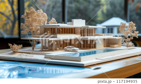 Architectural Model of a Modern Luxury Home Architectural Model of a Modern Luxury Home 117194935