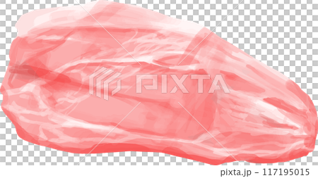国産豚肉イラスト 117195015