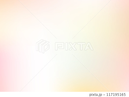 淡いオレンジピンクのグラデーション背景素材 117195165