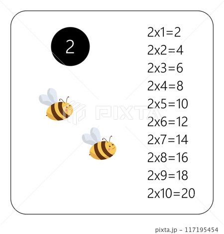 Multiplication Square. School vector...のイラスト素材 [117195454] - PIXTA