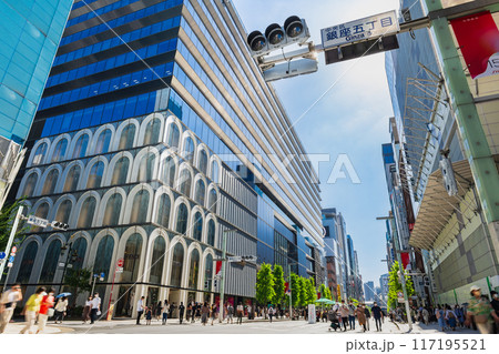休日の銀座　歩行者天国 117195521