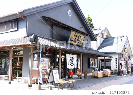 箱根関所付近　街並み 117195872