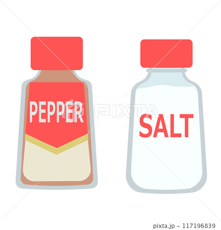 塩と胡椒のイラスト 塩と胡椒のイラスト 117196839