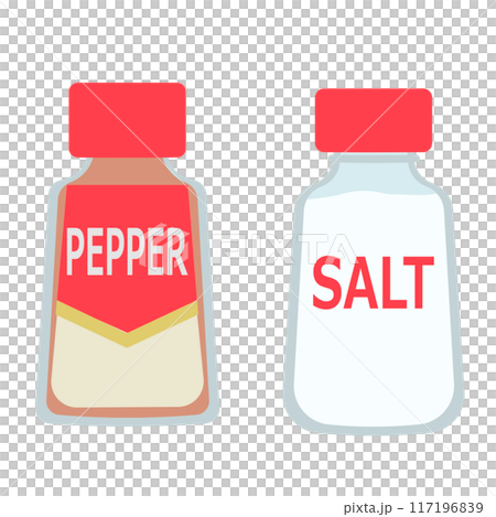 塩と胡椒のイラスト 塩と胡椒のイラスト 117196839