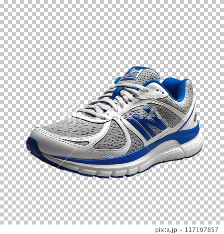 Fashionable stylish Running sports shoes isolated on a transparent background Fashionable stylish Running sports shoes isolated on a transparent background 117197857