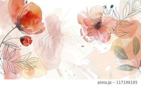 Seamless lemon watercolor pattern with a vintage summer vibe. 117198185