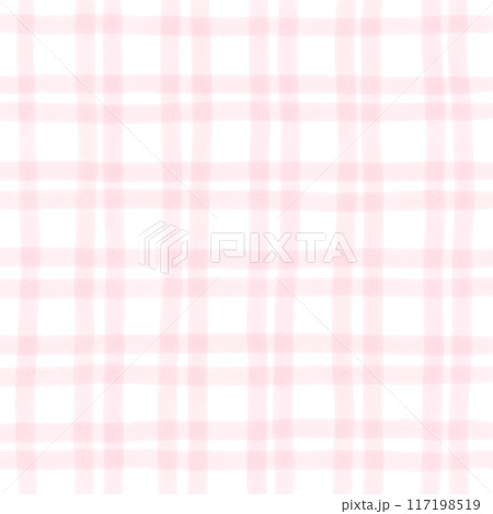 Pink Plaid Hand Drawn Background Overlay 117198519