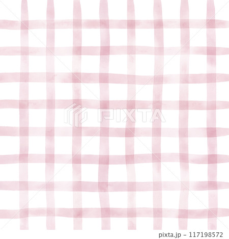 Pink Plaid Hand Drawn Background Overlay 117198572