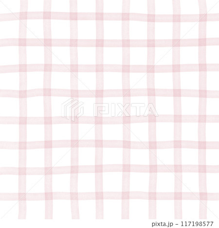 Pink Plaid Hand Drawn Background Overlay 117198577