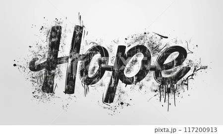 Faith and believe symbol created in Traditional Calligraphy. 117200913