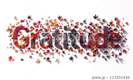 Appreciation and kindness symbol created in Pixel Typography. 117201436